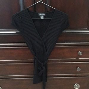 Cool Line Wrap Sweater